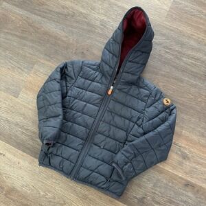 Save The Duck Kids Toddlers Ultralight Jacket Navy Blue Sz 6 READ